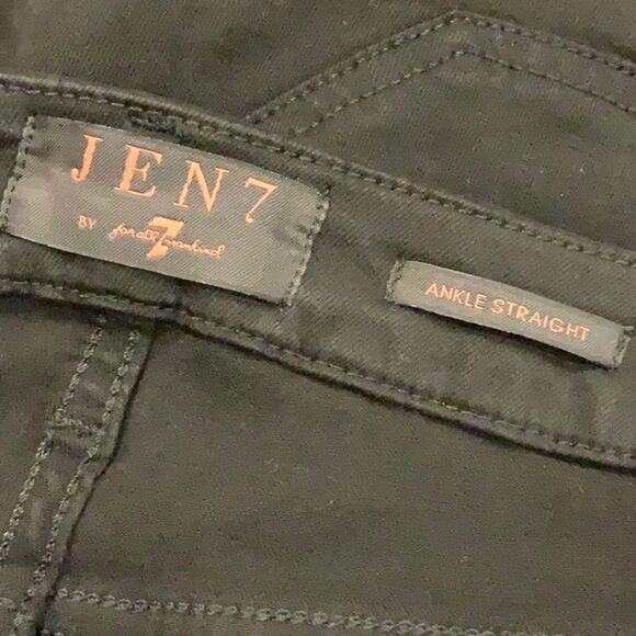 NWT Jen7 for 7 for All Mankind Ankle Straight black 2/26 - Picture 15 of 16